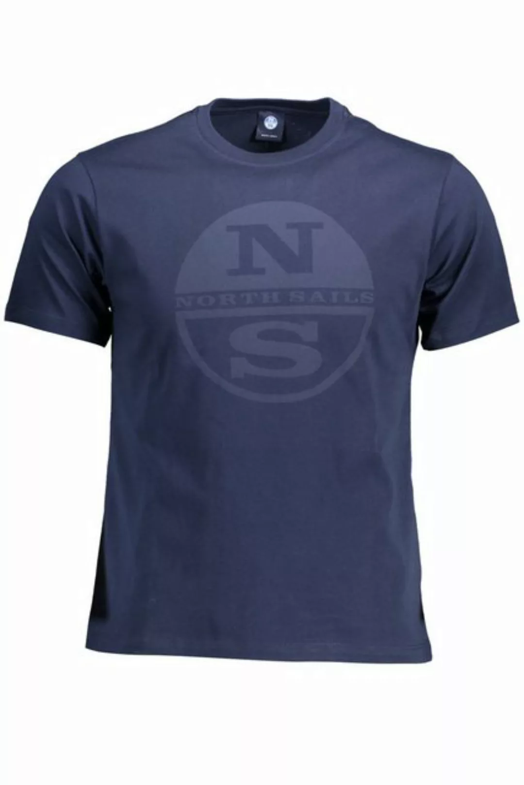 North Sails T-Shirt Herren Kurzarm T-Shirt Blau aus Naturfasern mit günstig online kaufen