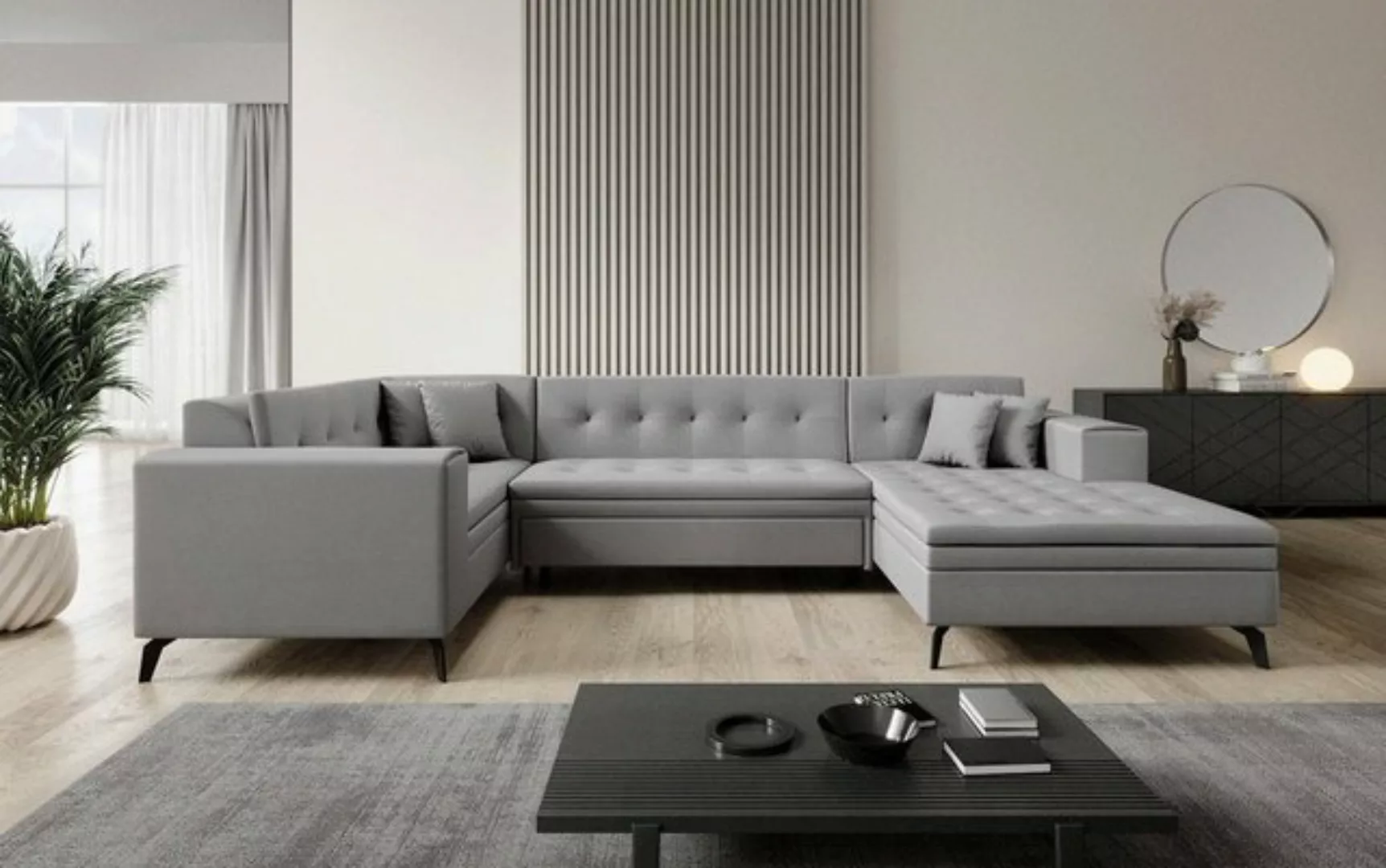 Luxusbetten24 Sofa Designer Sofa Neola, mit Schlaffunktion günstig online kaufen