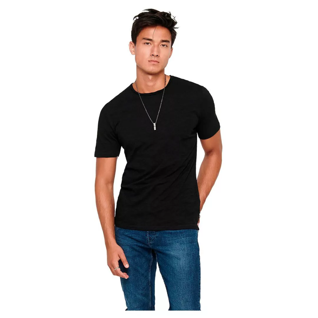 Only & Sons Albert Life New Kurzärmeliges T-shirt M Black günstig online kaufen