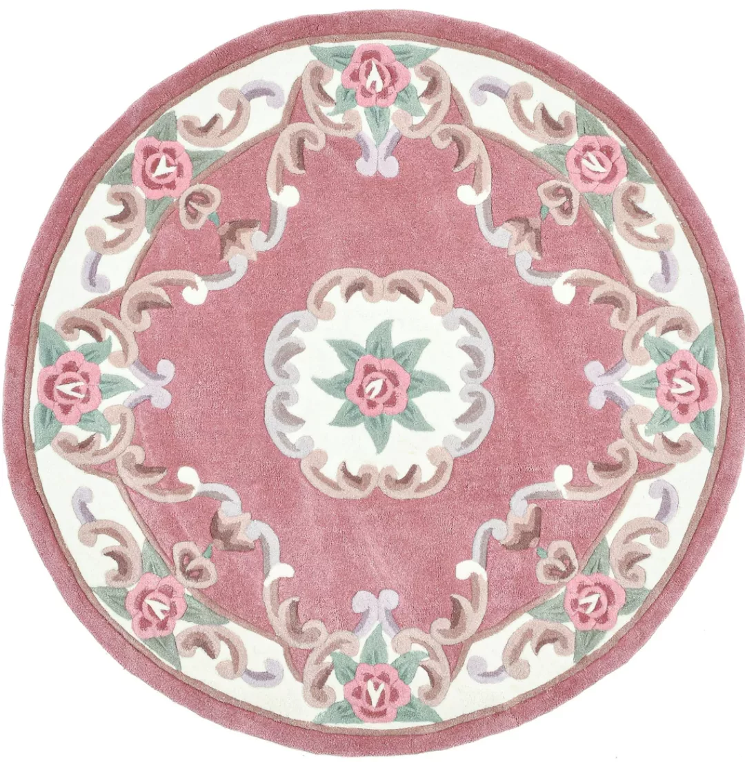 THEKO Vintageteppich  Ming ¦ rosa/pink ¦ Synthetische Fasern ¦ Maße (cm): B günstig online kaufen