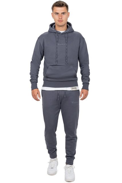 Reichstadt Kapuzenpullover Casual Basic Hoodie 23RS034 Anthracite L mit Ele günstig online kaufen