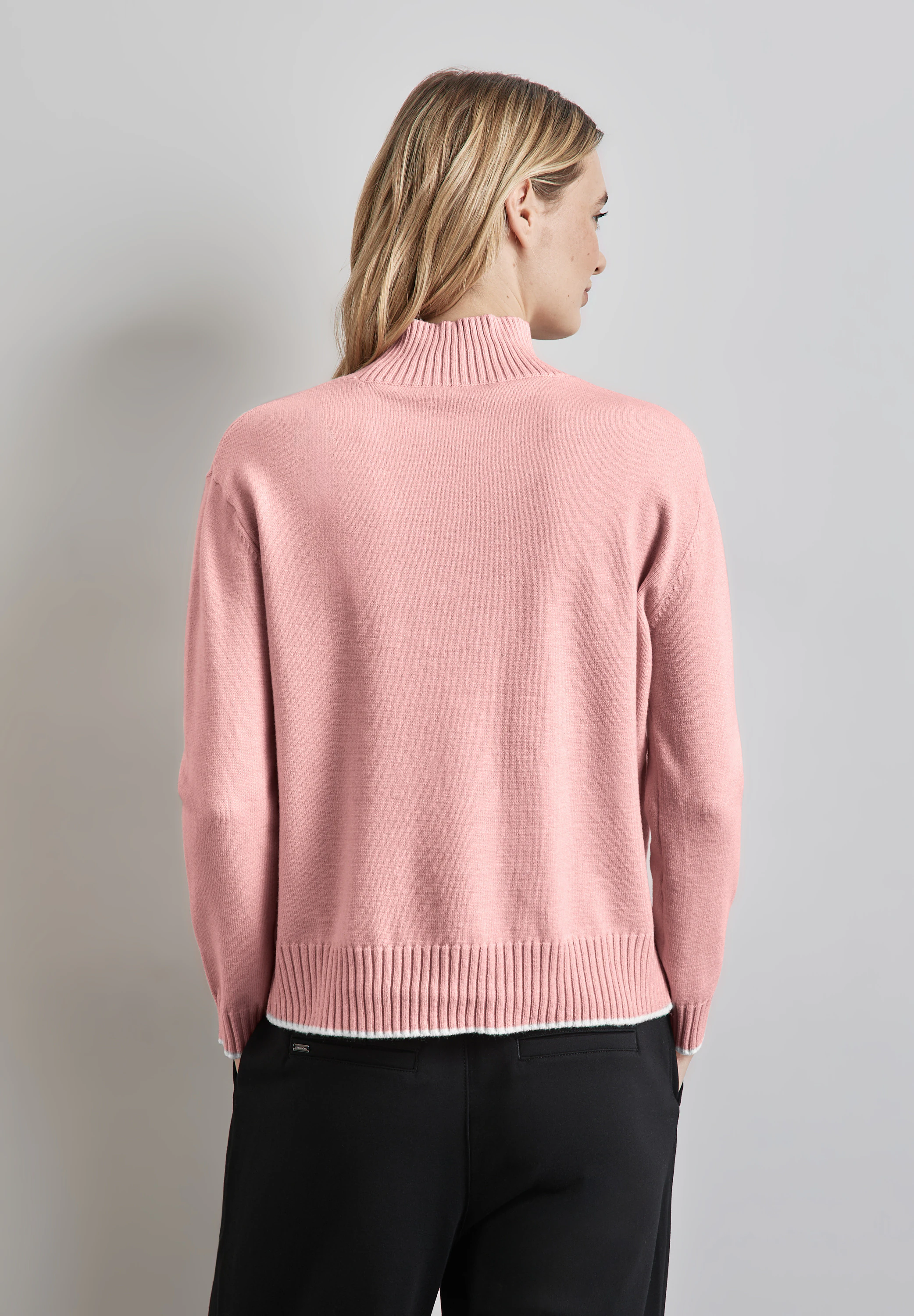 STREET ONE Strickpullover, mit Materialmix günstig online kaufen