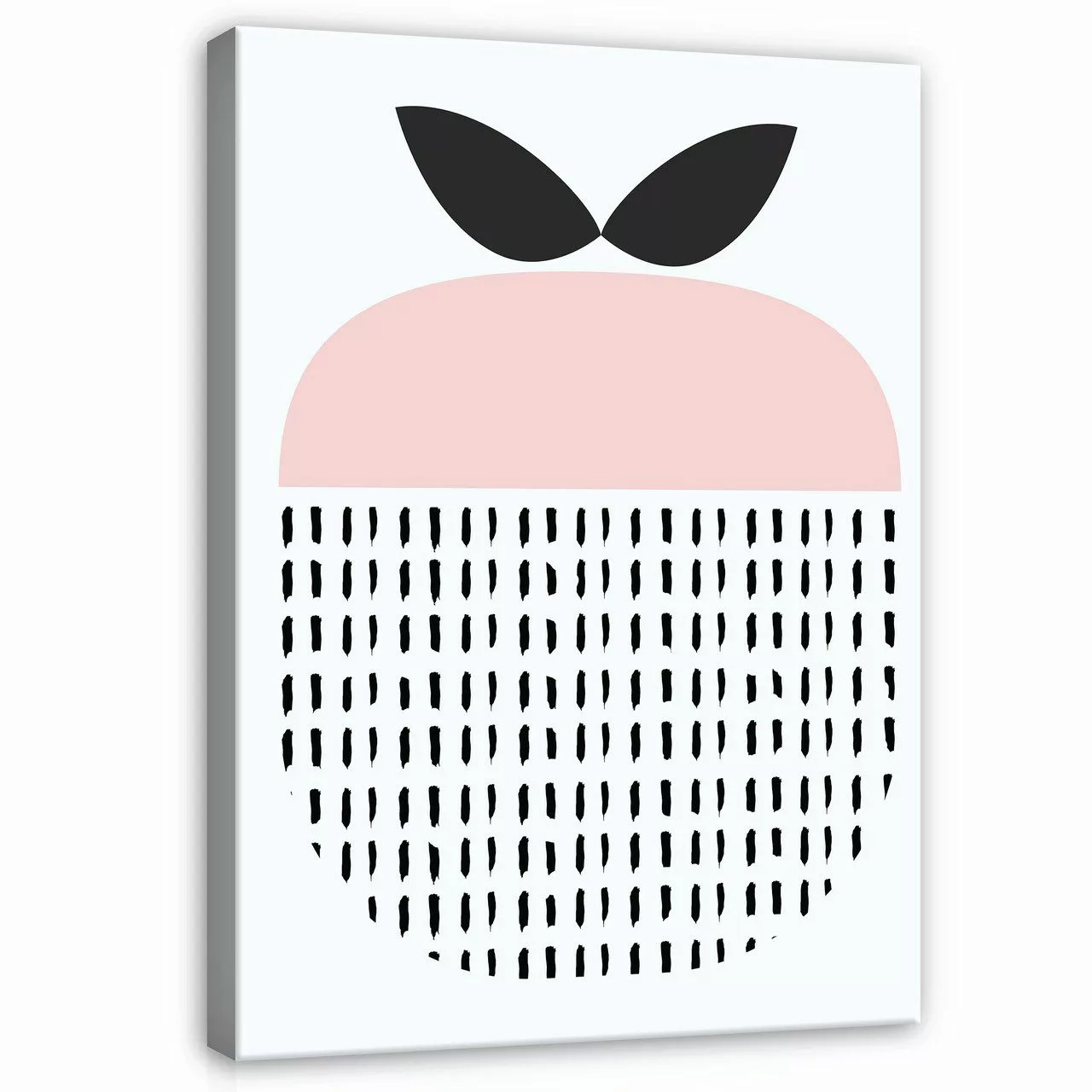 Wallarena Leinwandbild Abstrakt Apfel Rosa Kunst günstig online kaufen