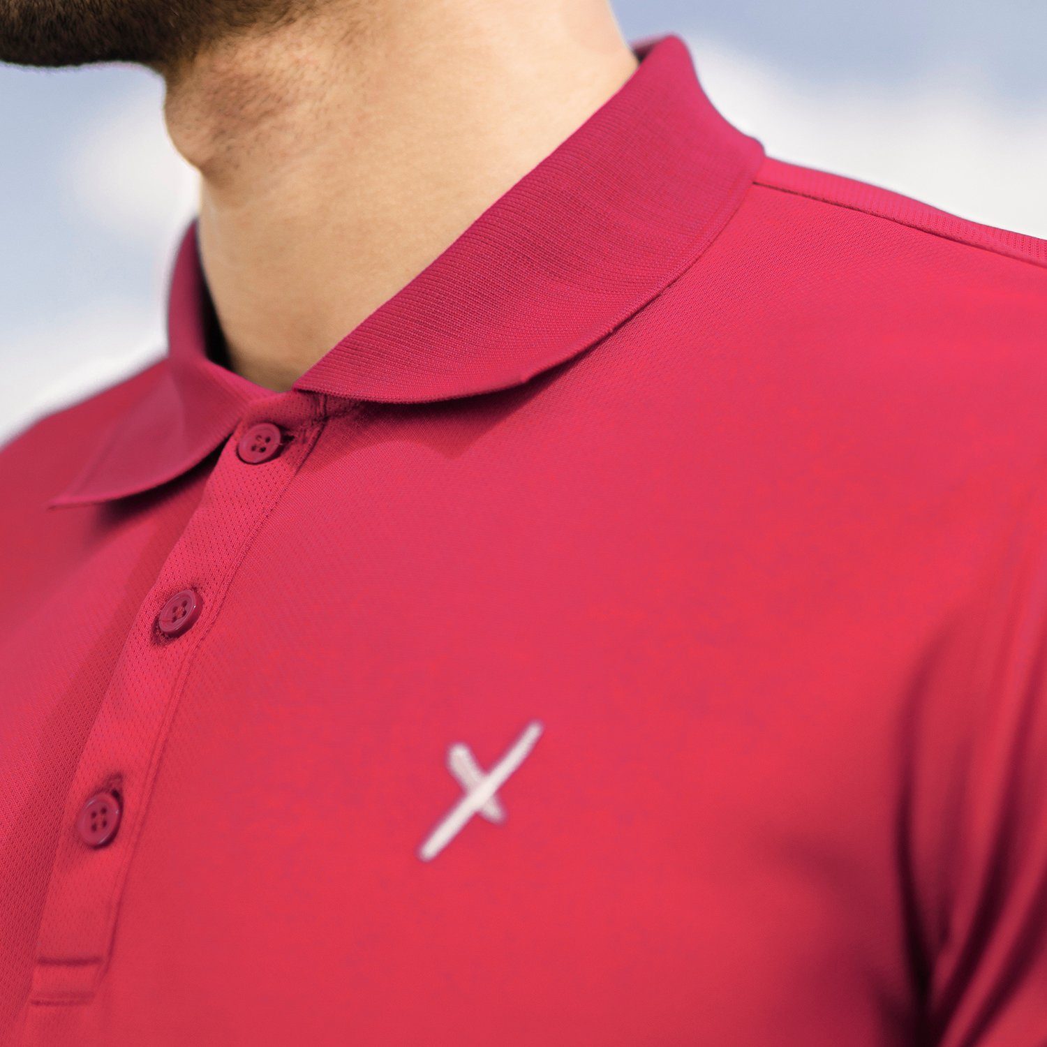 CFLEX Trainingsshirt Herren Sport Fitness Polo-Shirt günstig online kaufen