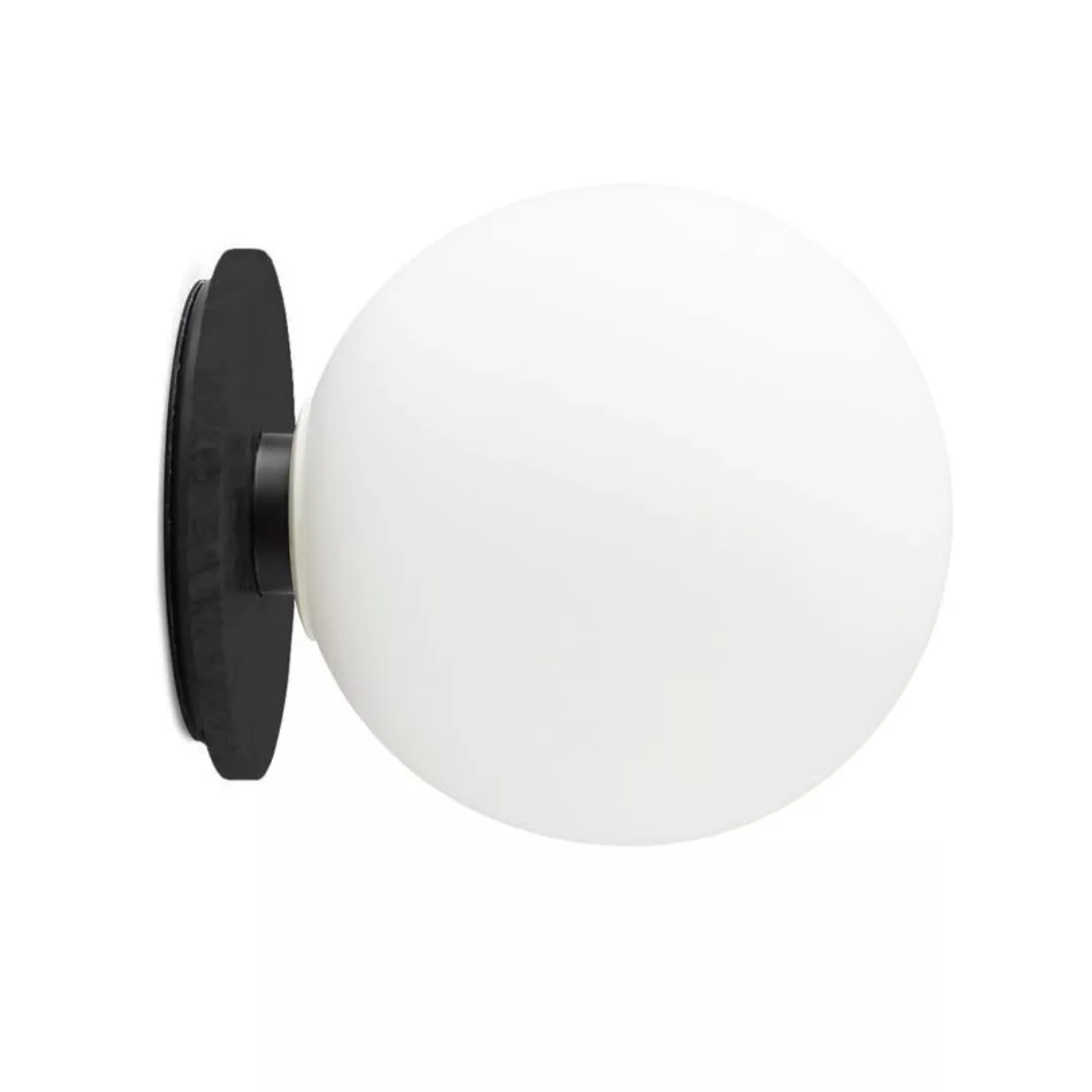 Menu - TR Bulb Wand-/Deckenleuchte - opal matt/schwarz/H 22cm, Ø 20cm günstig online kaufen