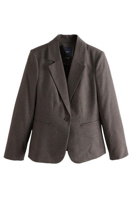 Next Jackenblazer Einreihiger Tailored Fit Blazer mit Karomuster (1-tlg) günstig online kaufen