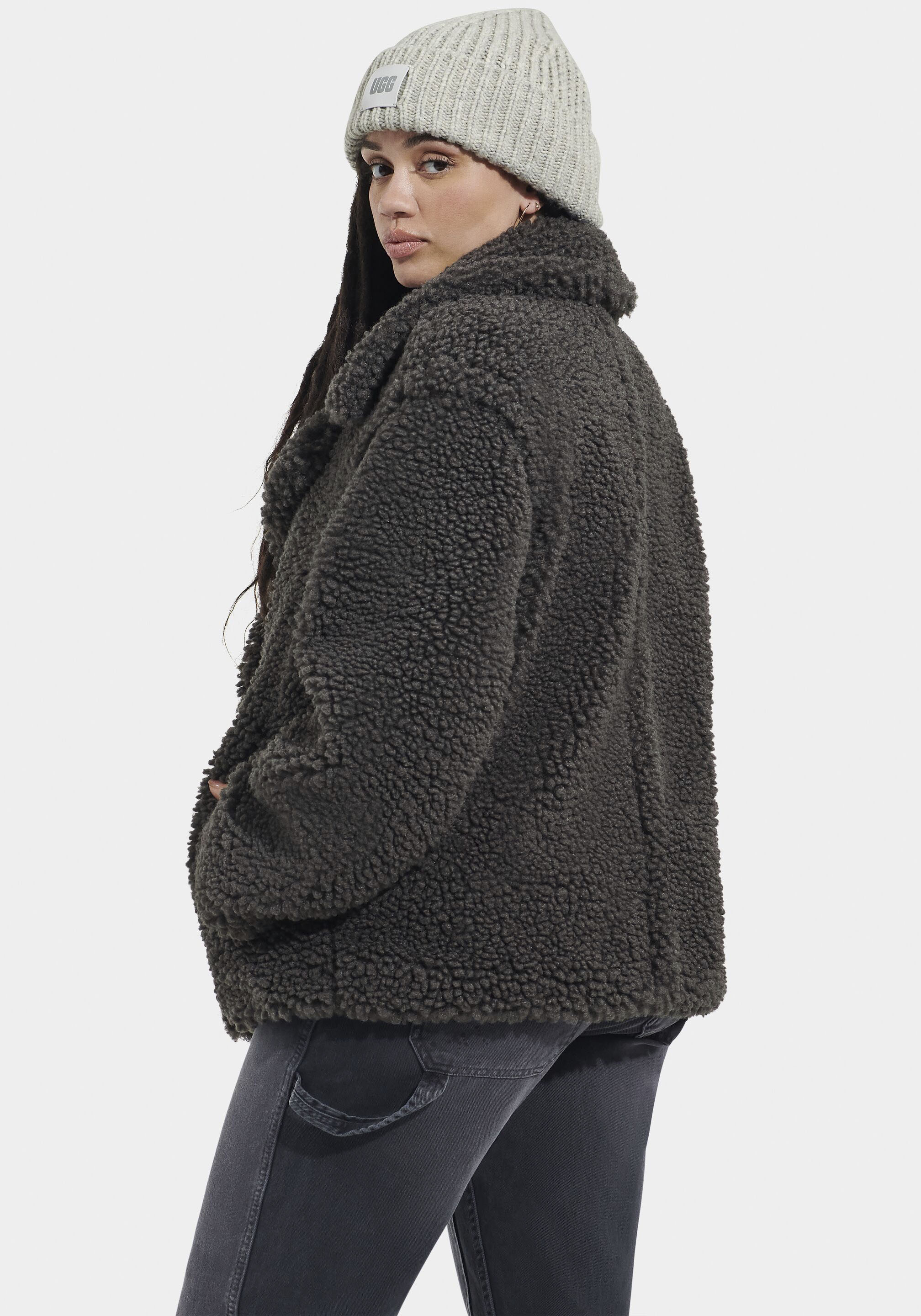 UGG Fellimitatjacke W GERTRUDE SHORT TEDDY COAT günstig online kaufen