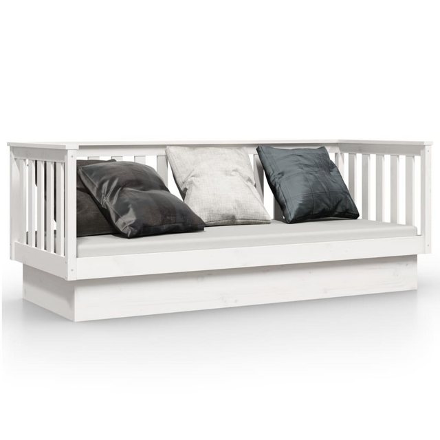 vidaXL Gästebett Gästebett Tagesbett Weiß 75x190 cm Massivholz Kiefer Bett günstig online kaufen