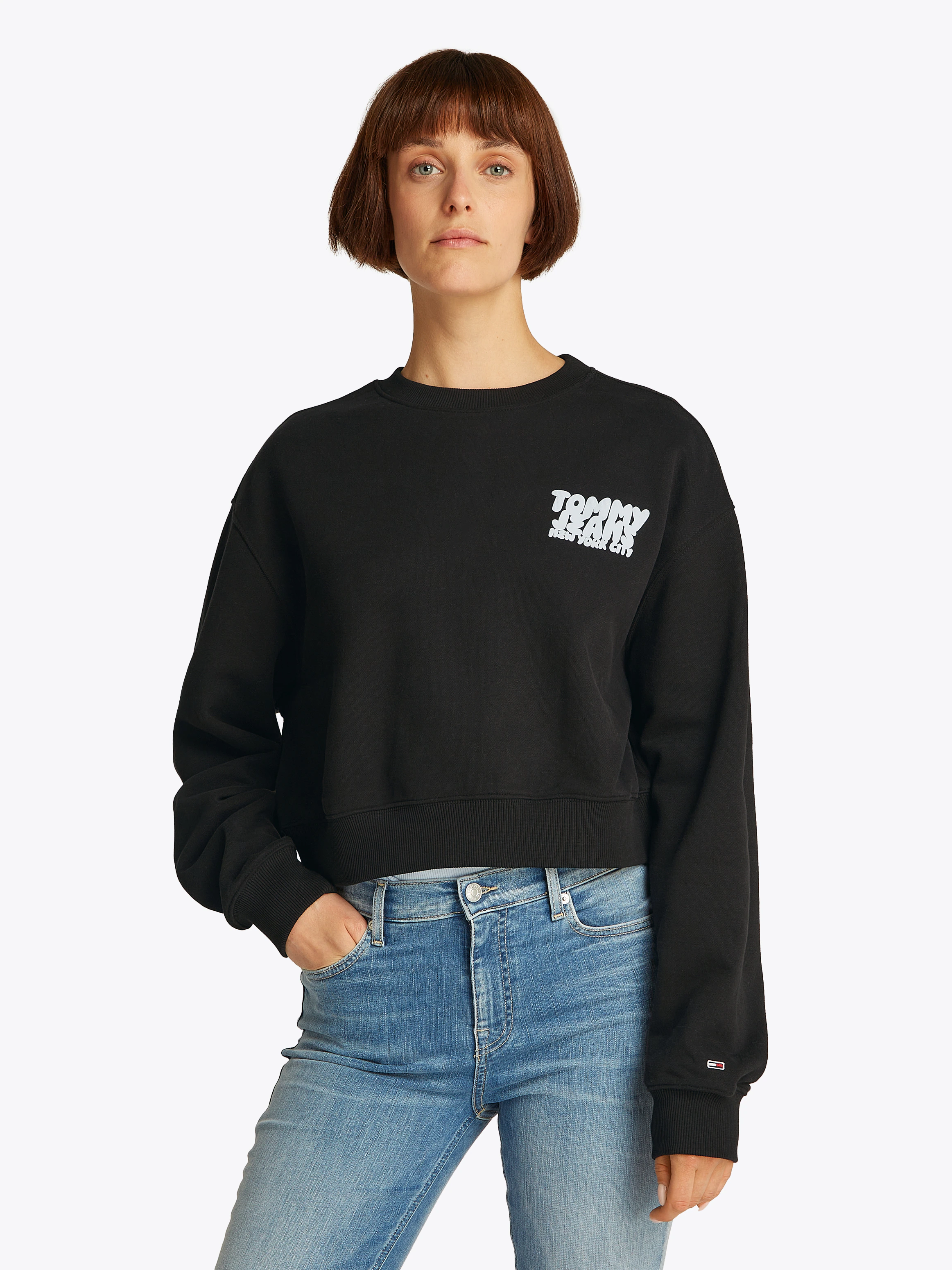 Tommy Jeans Sweatshirt "TJW RLX CRP TJ BUBBLE CREW", mit großem Logodruck a günstig online kaufen