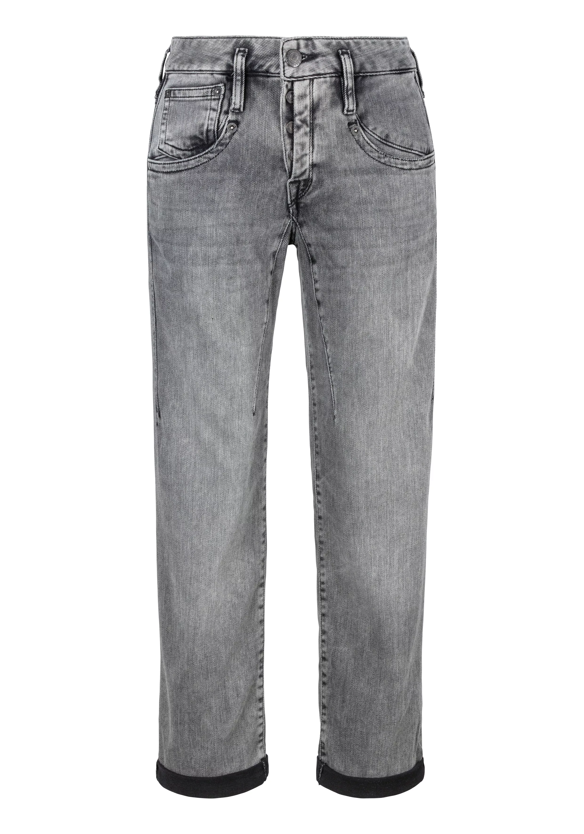 Herrlicher 5-Pocket-Jeans Shyra Tap Organic Denim Brushed mit umgeschlagene günstig online kaufen