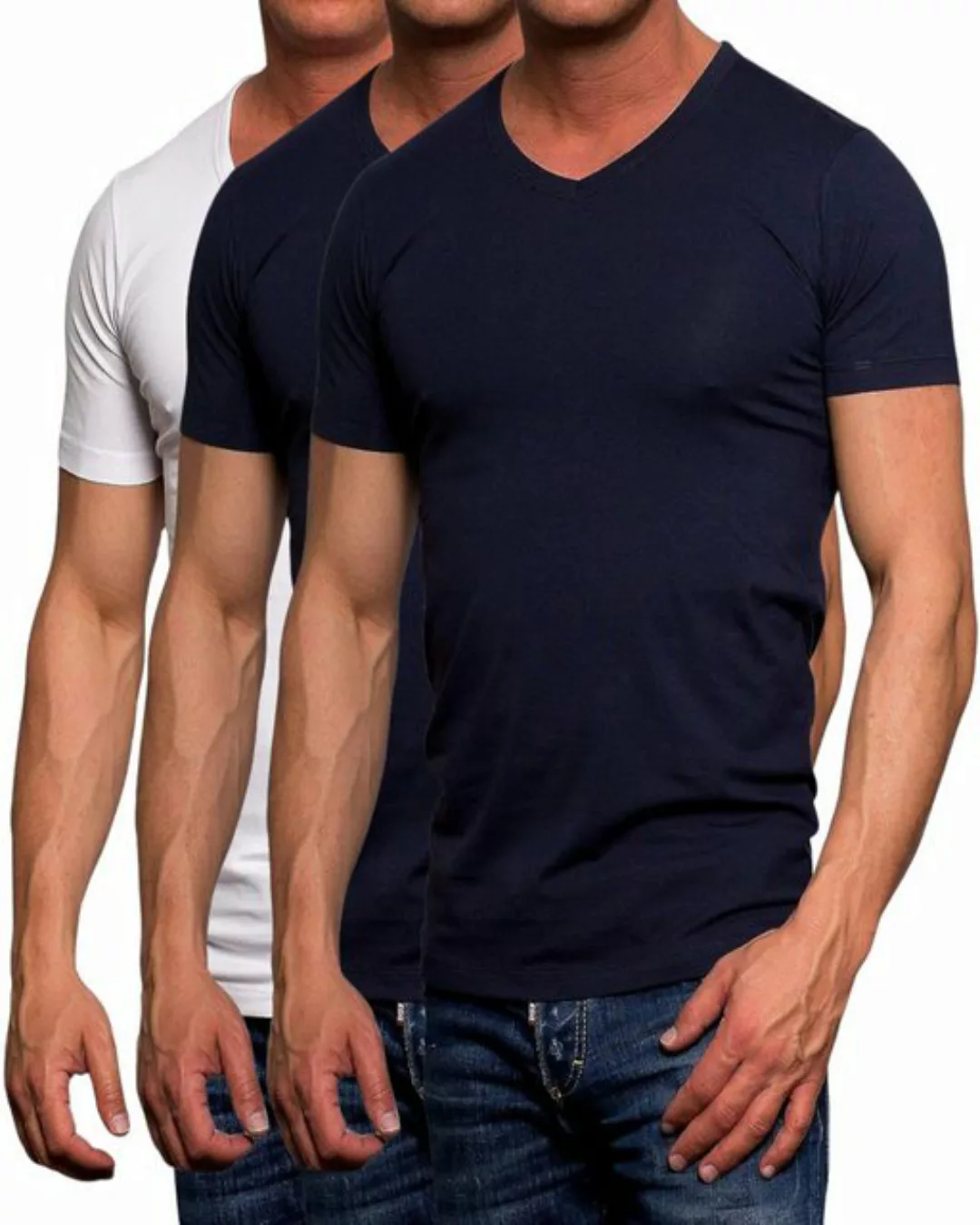 Jack & Jones T-Shirt (Spar Set, 3er-Pack) in Unifarben günstig online kaufen