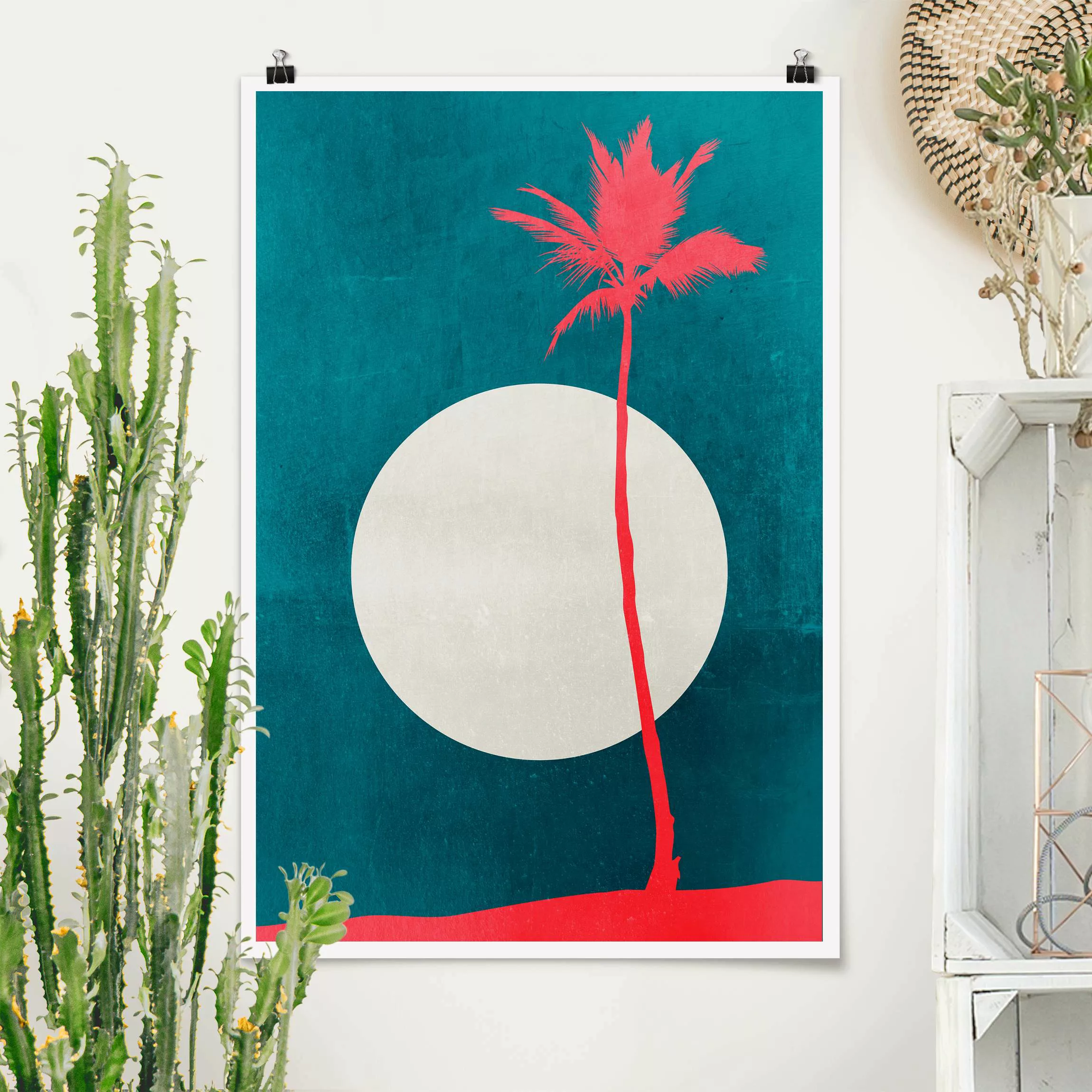 Poster Palme Karibik günstig online kaufen
