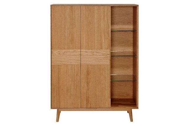 daslagerhaus living Hochschrank Schrank Edinburgh Wildeiche B 116 cm günstig online kaufen