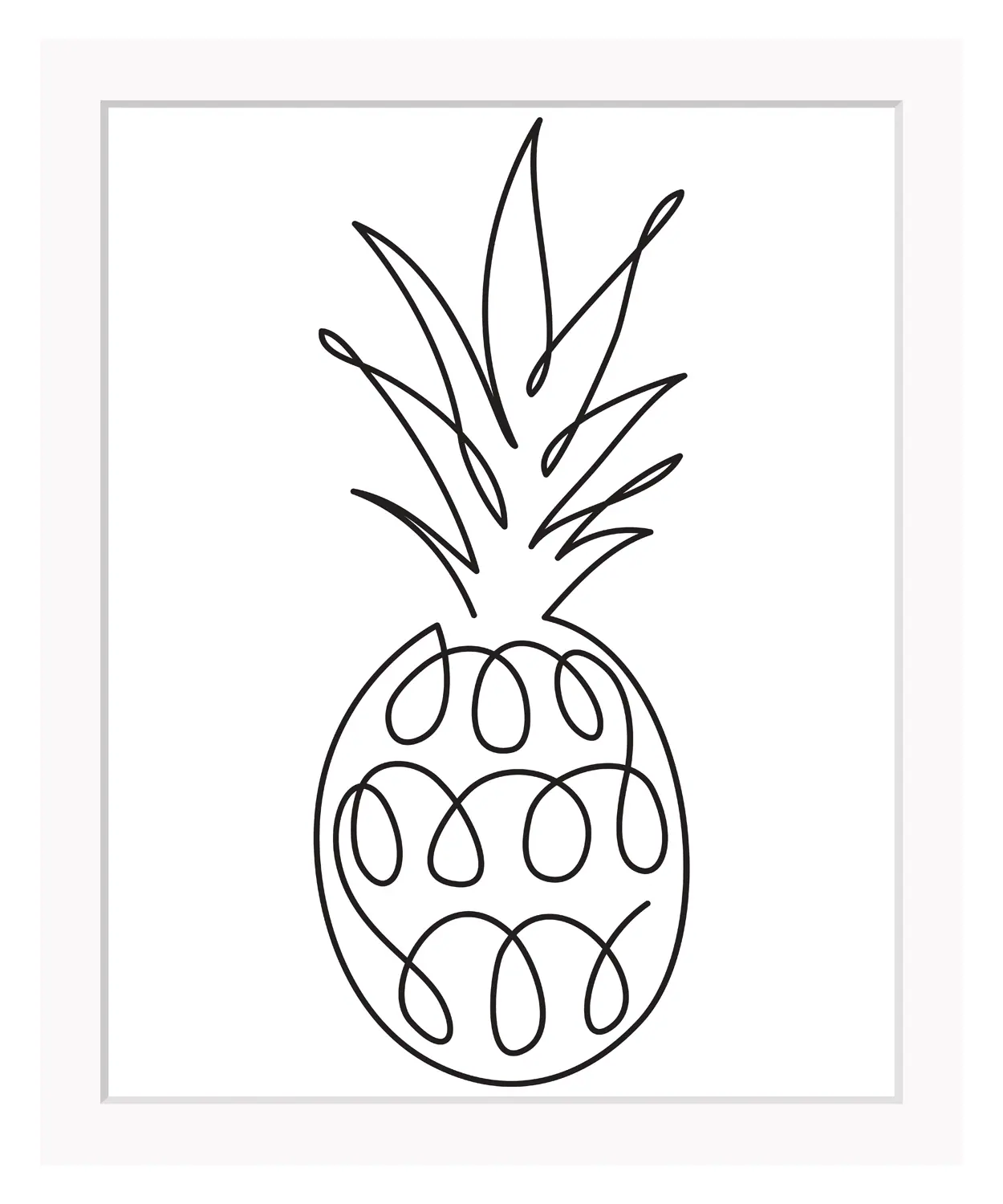 queence Bild »Juliane«, Ananas, gerahmt, Ananas günstig online kaufen