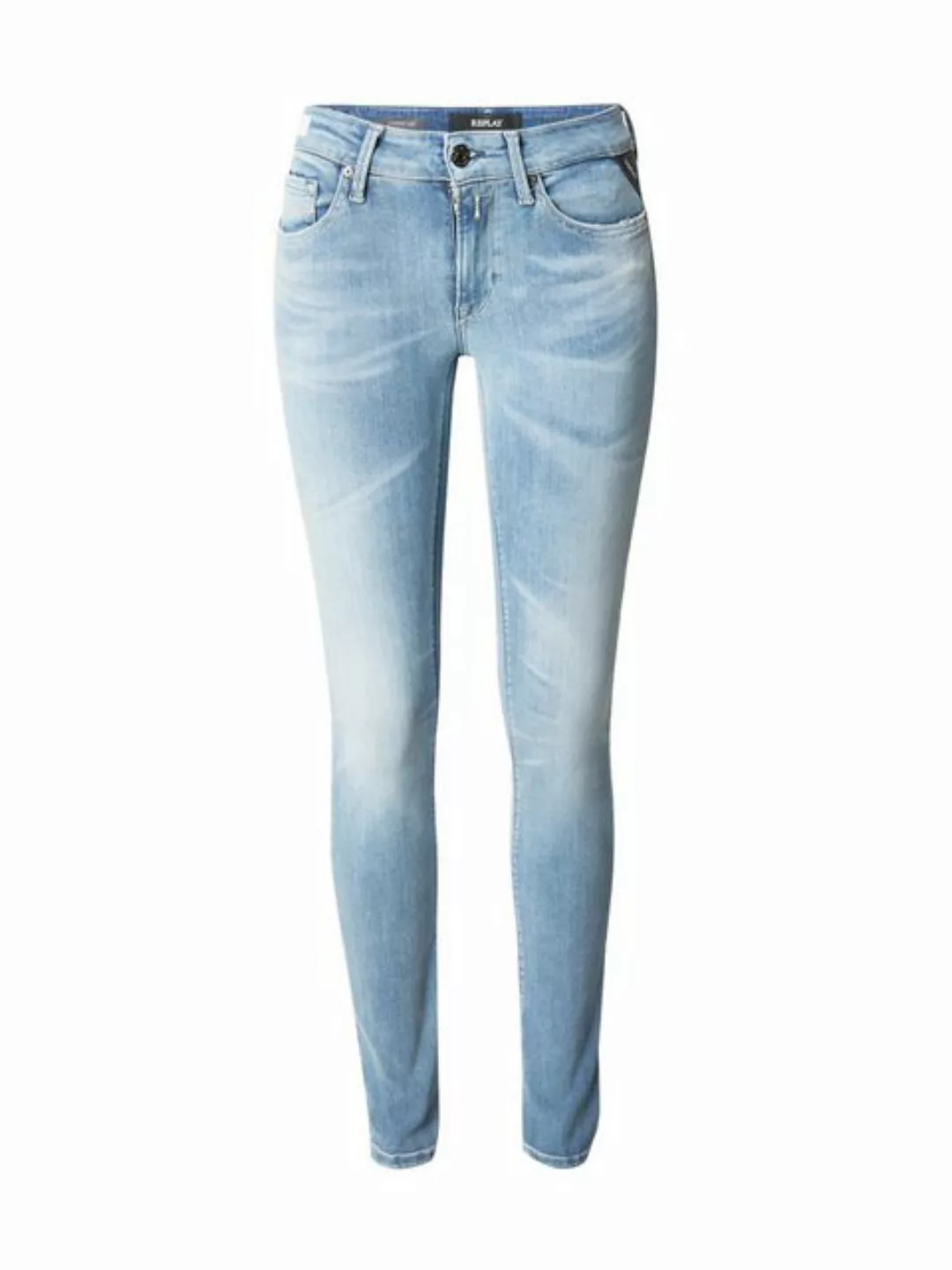 Replay Damen Jeans NEW LUZ - Skinny Fit - Blau - Medium Blue Denim Hyperfle günstig online kaufen