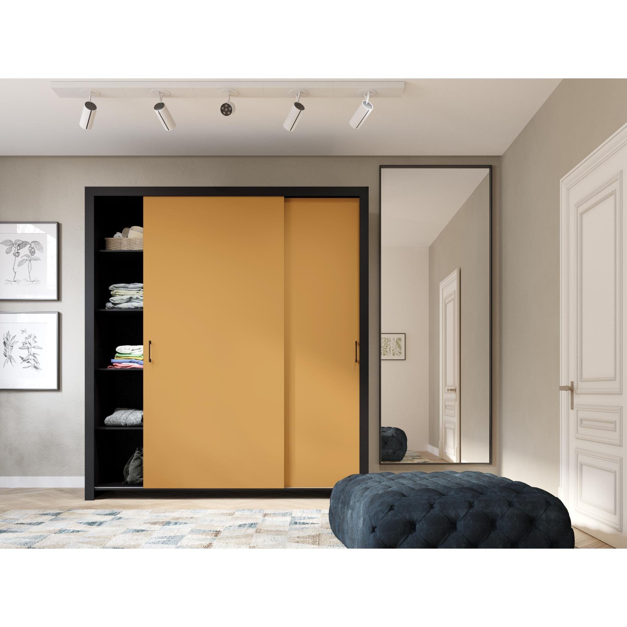 Beautysofa Kleiderschrank Außergewöhnliche moderne stilvolle Garderobe günstig online kaufen