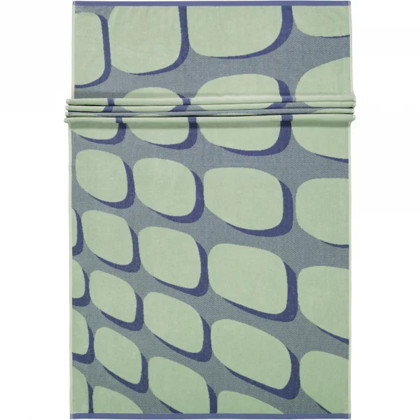 Vossen Strandtücher Shadow Play - Farbe: soft green - 0002 - 100x180 cm günstig online kaufen