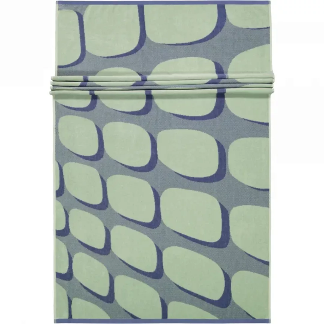 Vossen Strandtücher Shadow Play - Farbe: soft green - 0002 - 100x180 cm günstig online kaufen