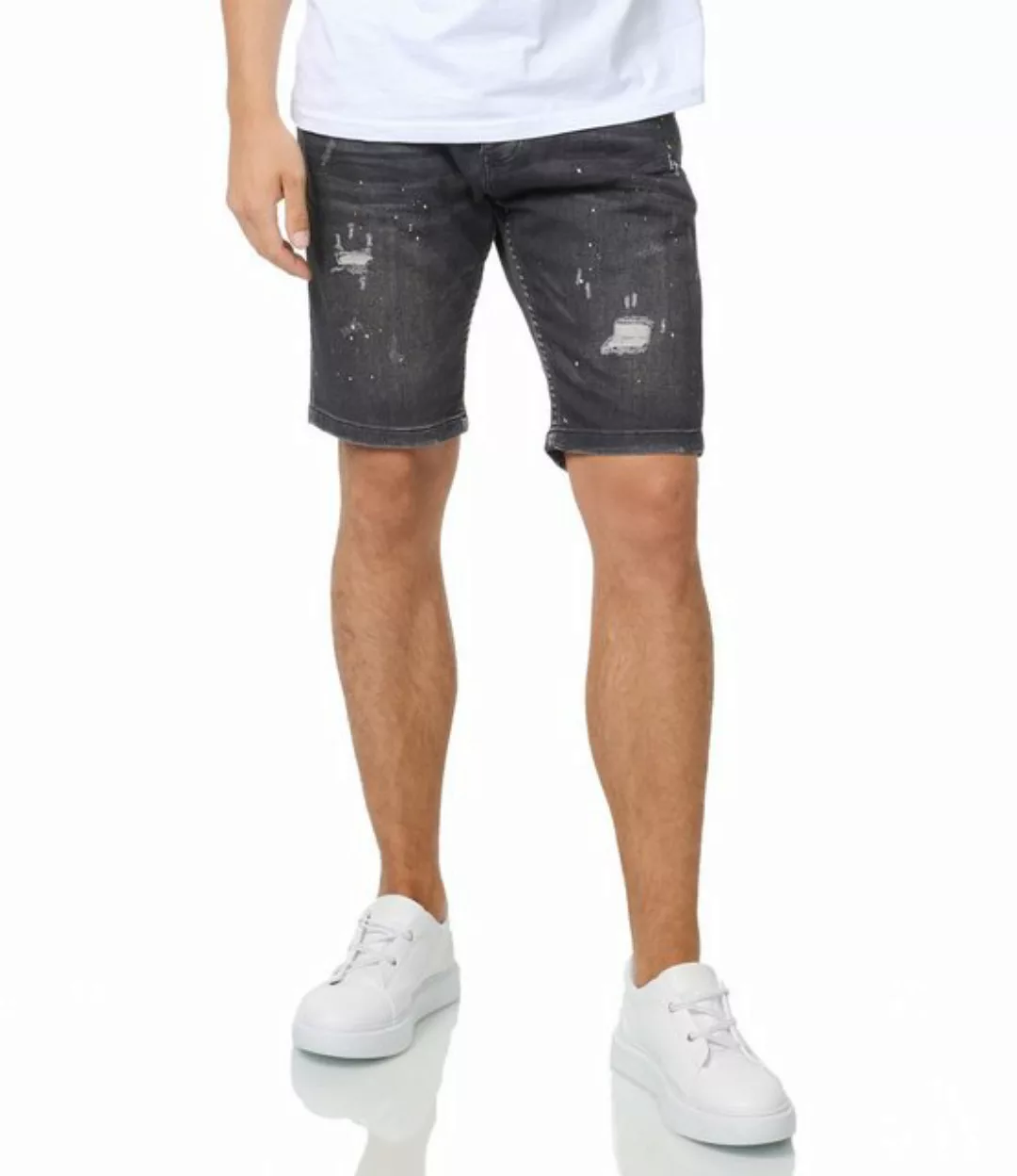 Denim House Jeansbermudas Herren Jeansshort im Destroyed Look mit Stretch S günstig online kaufen