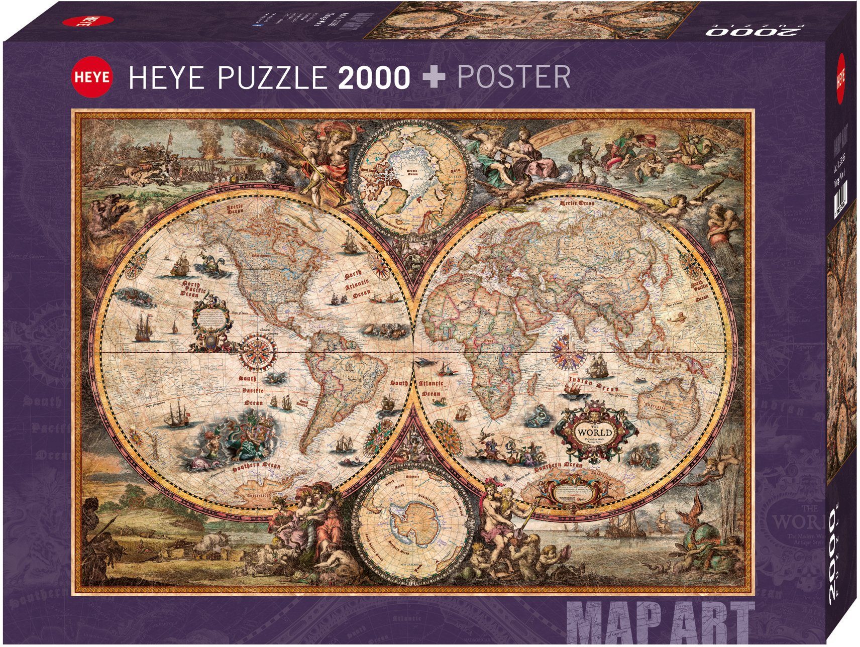 HEYE Puzzle Vintage World, 2000 Puzzleteile, günstig online kaufen