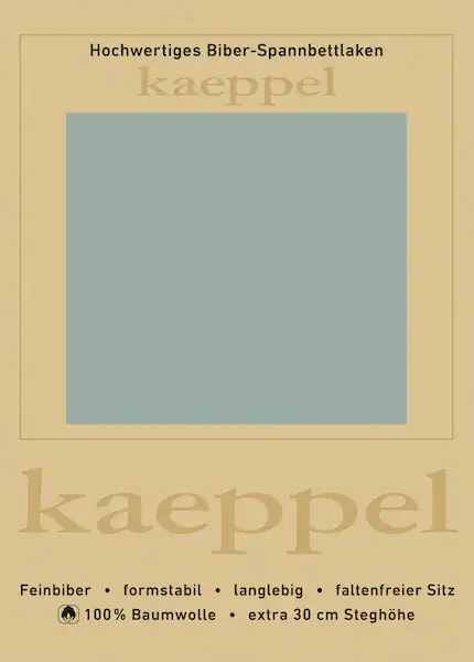 Kaeppel Spannbettlaken »Spannbettlaken Biber«, 100% Baumwolle, kuschelig we günstig online kaufen