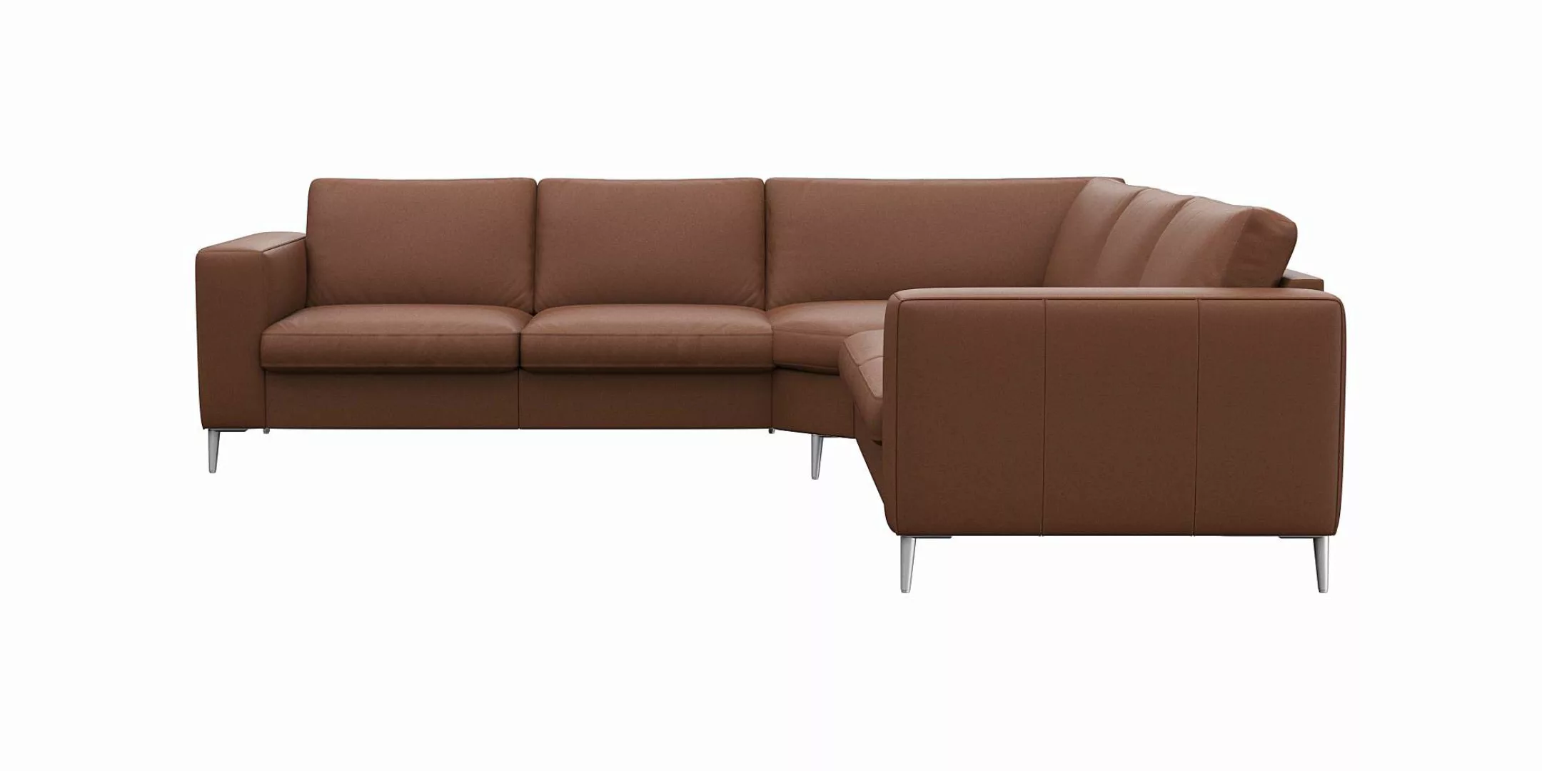 FLEXLUX Ecksofa "Fiore, gleichschenklig, super Sitzkomfort durch Kaltschaum günstig online kaufen