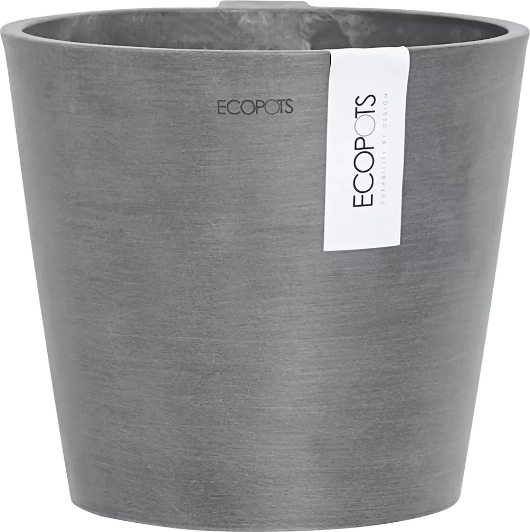 ECOPOTS Blumentopf "AMSTERDAM WALL Grey", BxTxH: 21,8x21,8x17,5 cm günstig online kaufen