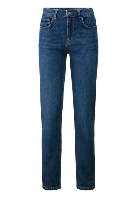 Hessnatur 5-Pocket-Jeans MARIE Mid Rise Straight aus Bio-Denim (1-tlg) günstig online kaufen