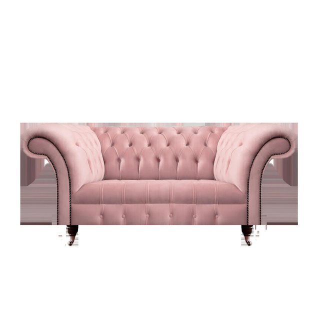 Xlmoebel Sofa Rosa Zweisitzer Chesterfield-Sofa für das Wohnzimmer - Polste günstig online kaufen