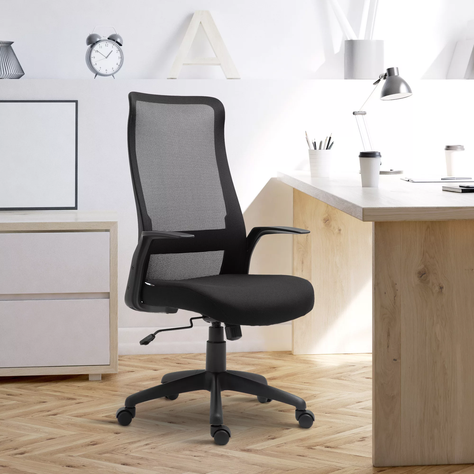 Vinsetto Bürostuhl  Drehstuhl, Schreibtischstuhl, höhenverstellbar, ergonom günstig online kaufen