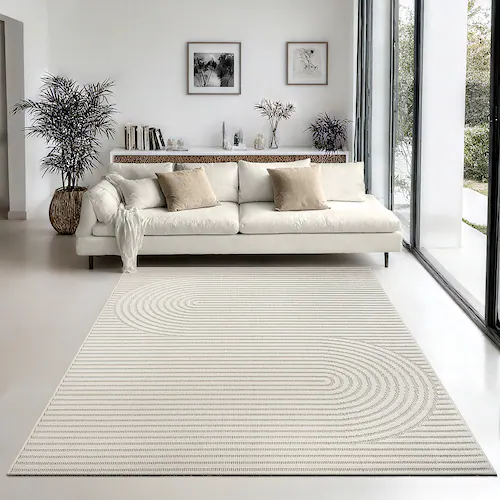 the carpet Teppich »Mira«, rechteckig, Wohnzimmer Teppich strukturierte Web günstig online kaufen