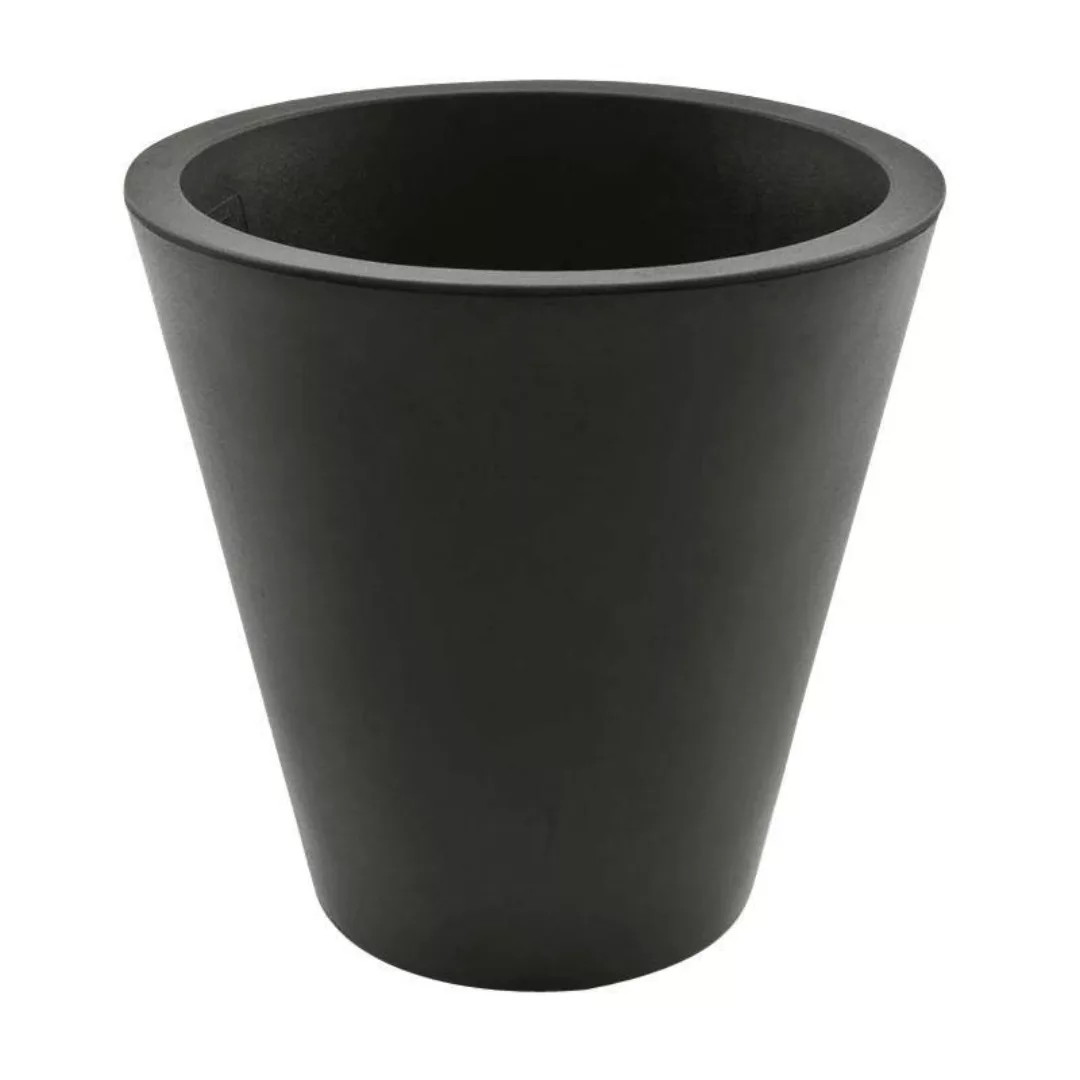 Serralunga - New Pot Vase/Pflanzgefäß Ø 28cm - anthrazit/matt/H x Ø 28x28cm günstig online kaufen