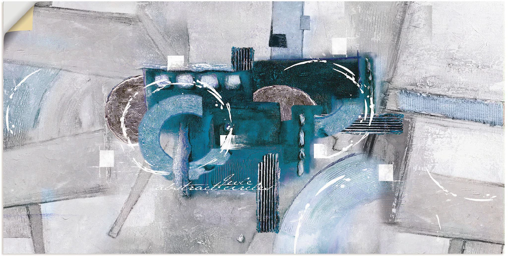 Artland Wandbild »Abstrakte blaue Kreise«, Gegenstandslos, (1 St.), als Alu günstig online kaufen