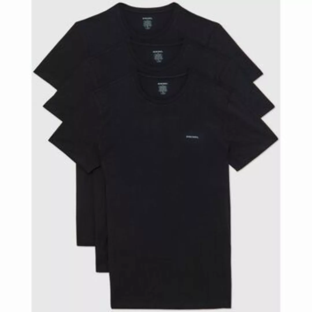 Diesel  T-Shirts & Poloshirts 00SPDG 0AALW C 3 PACK-900 BLACK günstig online kaufen