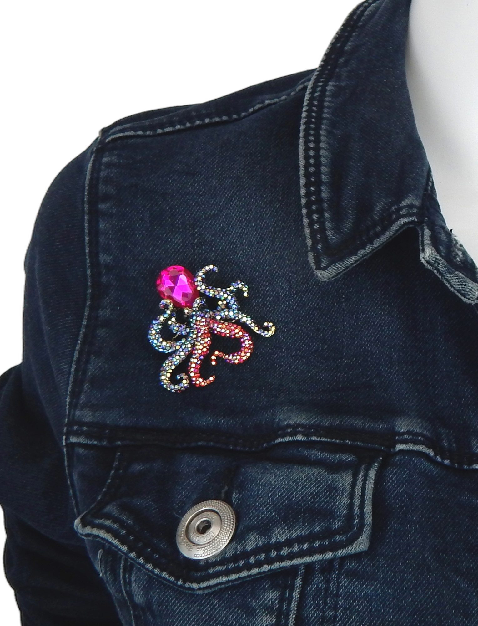 Ella Jonte Brosche, Octopus Tintenfisch gold günstig online kaufen