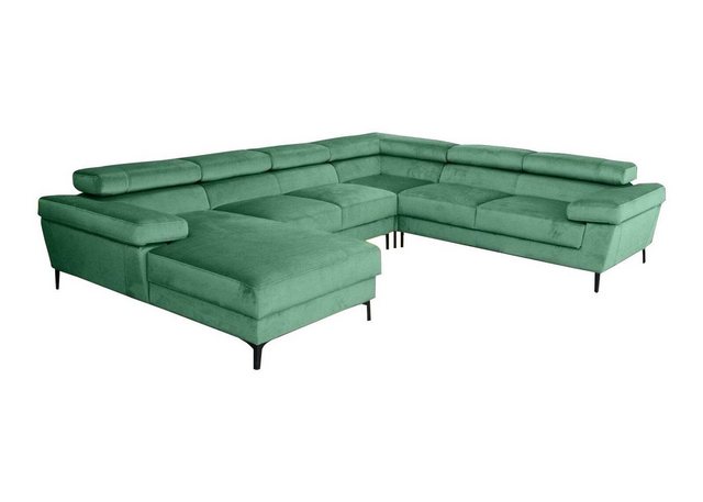 Xlmoebel Ecksofa U-Form Ecksofa Wohnlandschaft Polsterecke Textil Eckgarnit günstig online kaufen