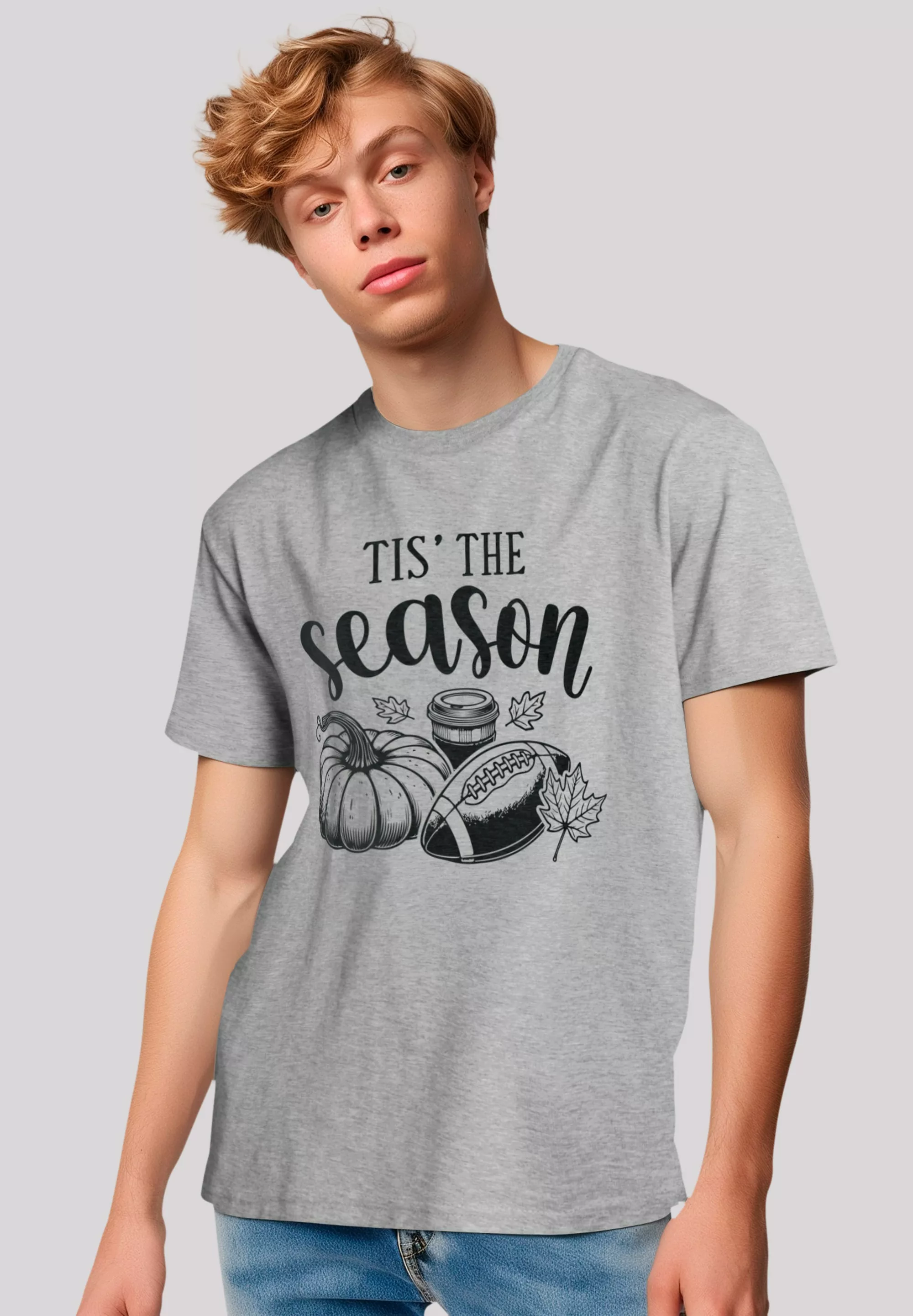 F4NT4STIC T-Shirt "Fall pumpkin coffe football its the Season", Premium Qua günstig online kaufen