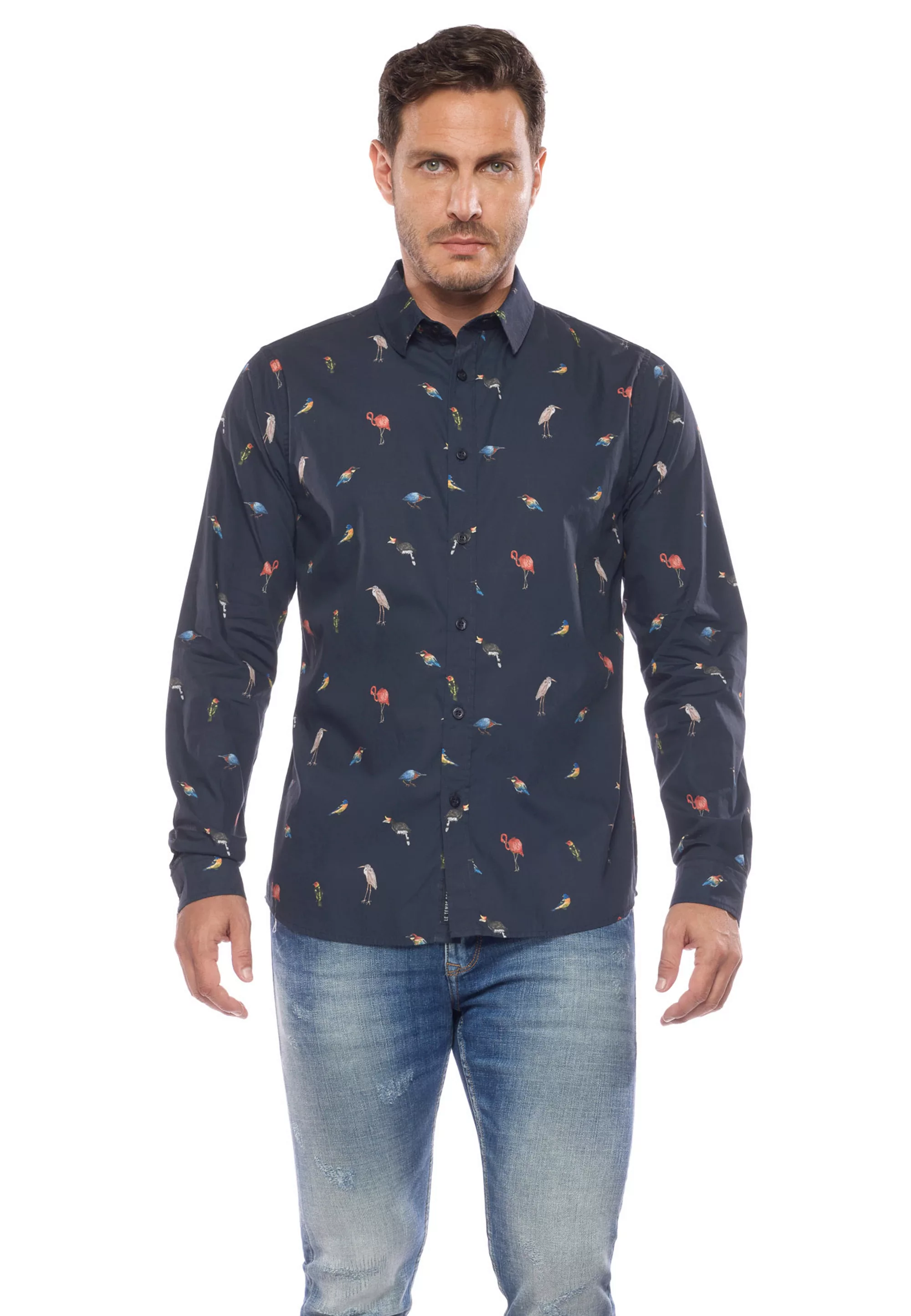 Le Temps Des Cerises Langarmhemd "CHEMISE HOMME BIRDY (MANCHE LONGUE) /SHIR günstig online kaufen