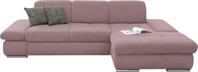 set one by Musterring Ecksofa "SO4100 V", mit verstellbaren Kopfteilen, wah günstig online kaufen