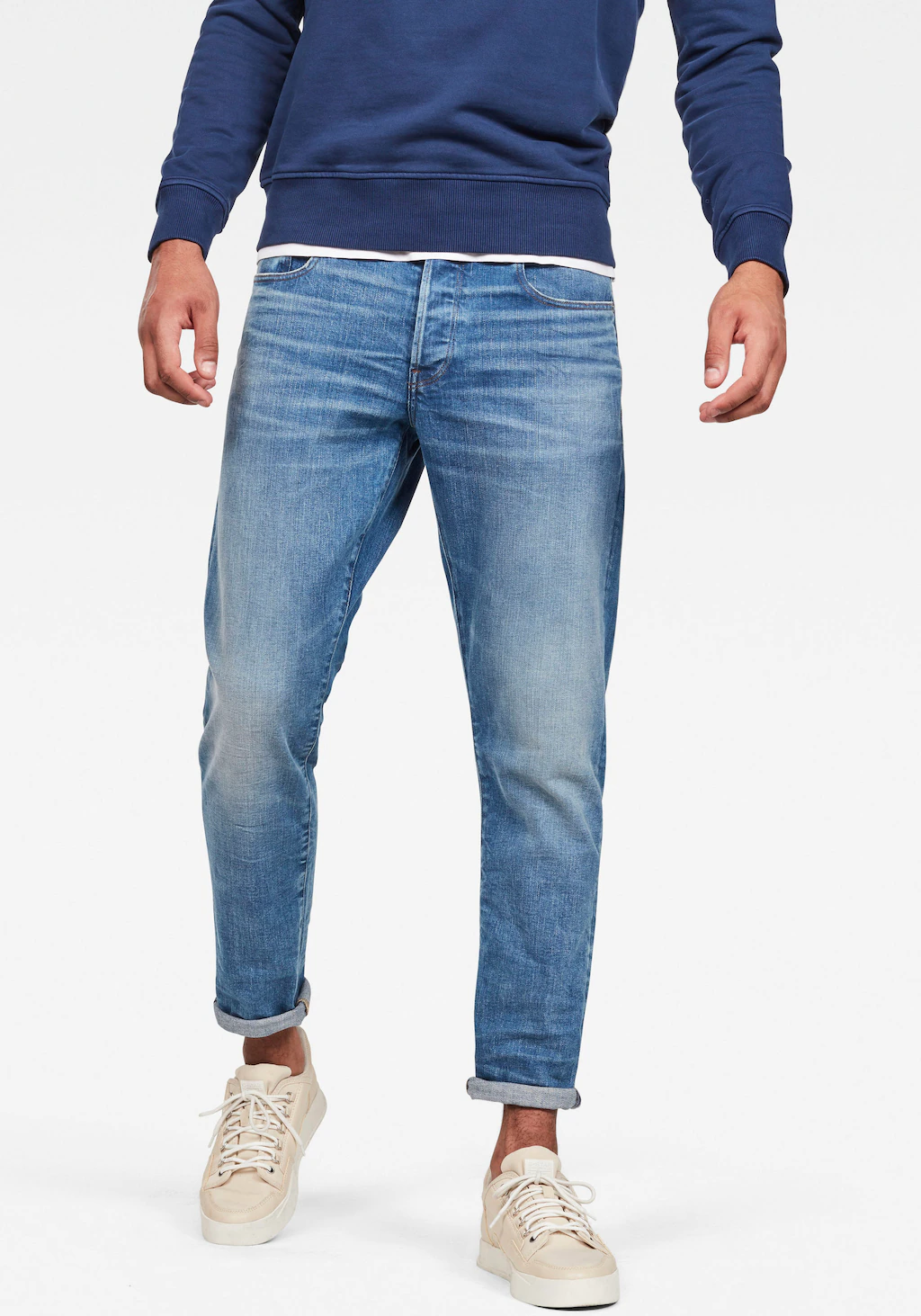 G-star 3301 Straight Tapered Jeans 35 Worn In Azure günstig online kaufen