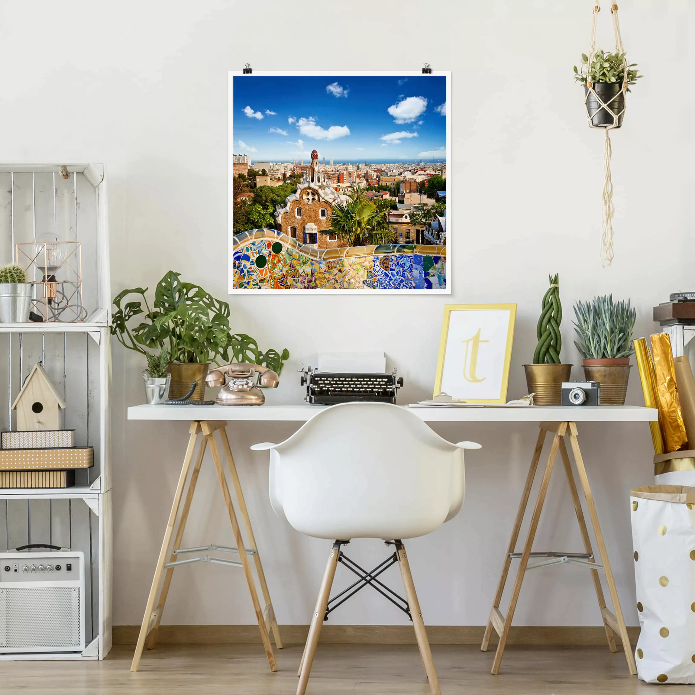 Poster Architektur & Skyline - Quadrat Barcelona günstig online kaufen