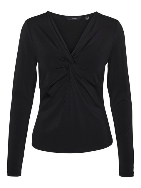 Vero Moda Langarmshirt VMHEVI (1-tlg) Drapiert/gerafft günstig online kaufen