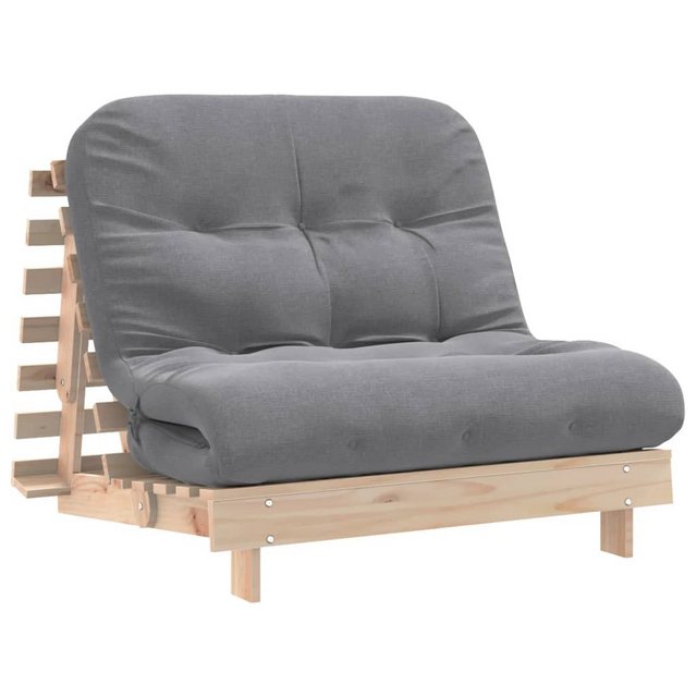 vidaXL Sofa, Futon Schlafsofa mit Matratze 100x206x11 cm Massivholz Kiefer günstig online kaufen