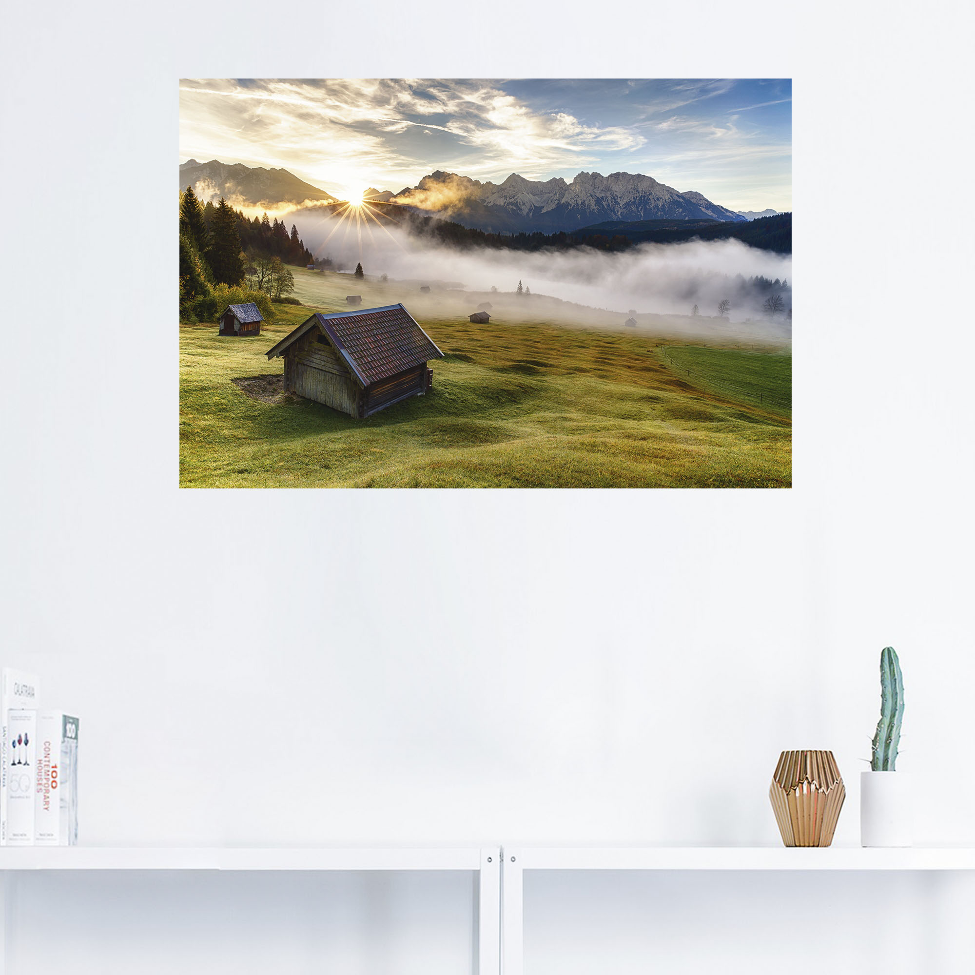 Artland Wandbild "Herbst in Bayern", Berge & Alpenbilder, (1 St.), als Alub günstig online kaufen
