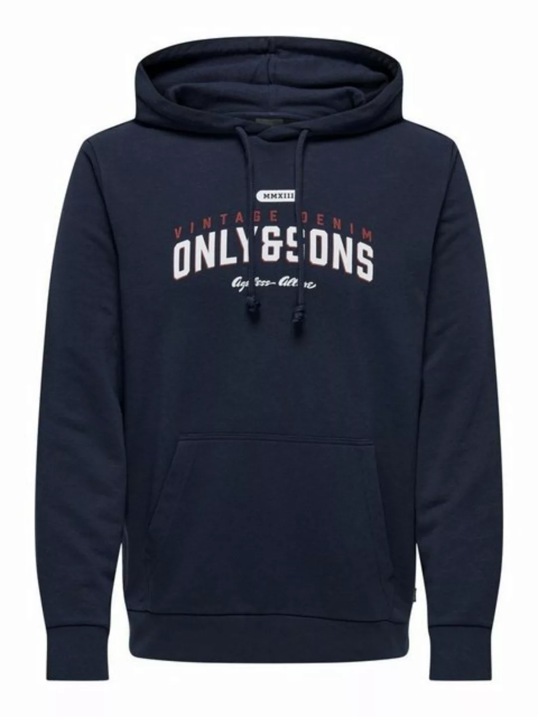 ONLY & SONS Kapuzensweatshirt ONSLENNY REG VINTAGE PRINT HOOD SWEAT günstig online kaufen