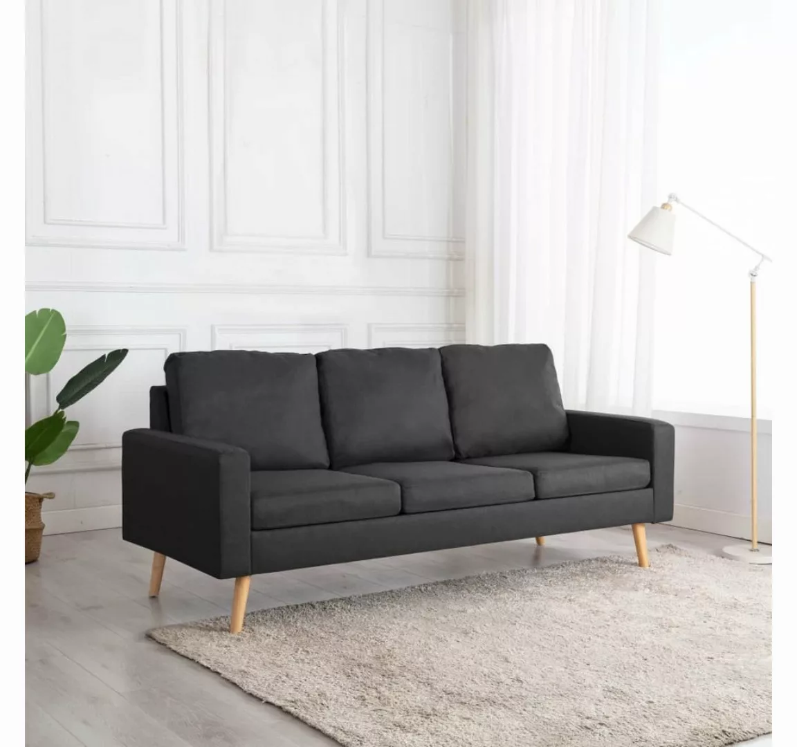 3-sitzer-sofa Dunkelgrau Stoff günstig online kaufen