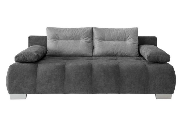 luma-home Schlafsofa 17211, mit Bettkasten 205 cm breit, attraktive Steppun günstig online kaufen