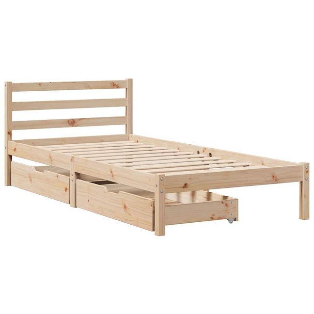 vidaXL Bettgestell Massivholzbett ohne Matratze 90x200 Kiefernholz Bett Bet günstig online kaufen