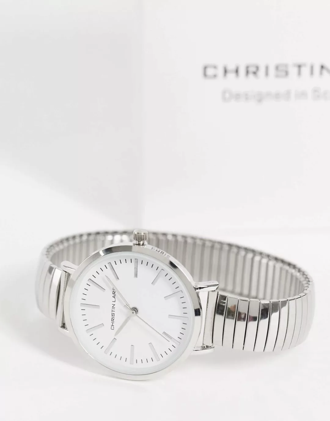 Christin Lars – Armbanduhr in silberfarben günstig online kaufen