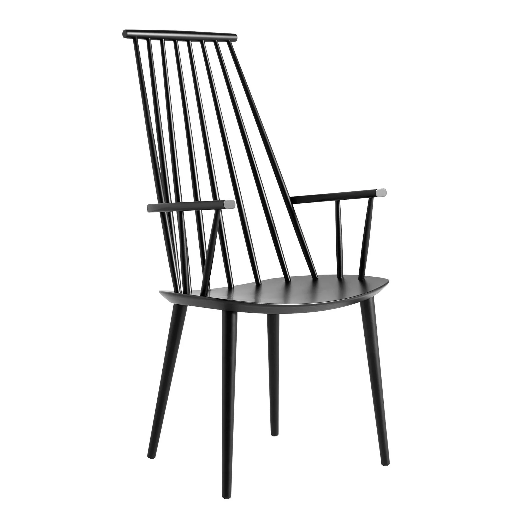 HAY - J110 Armlehnstuhl wasserbasiert lackiert - schwarz/lackiert wasserbas günstig online kaufen